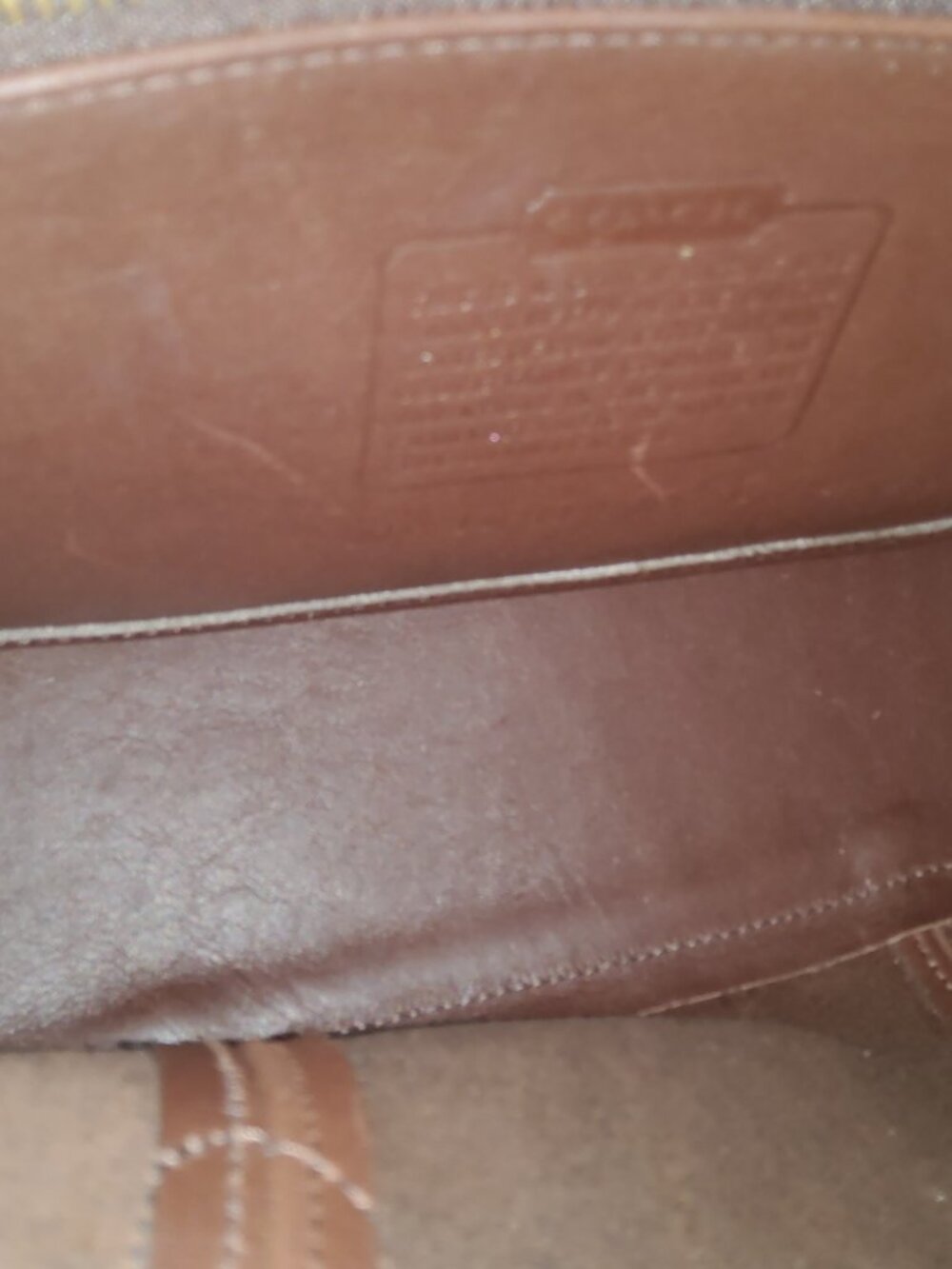 Vintage Coach Beaumont Satchel in Mahogony 9871 - Picture 3 of 15